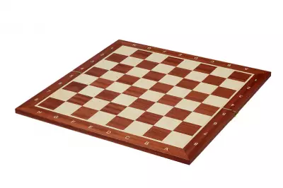 Tablero de ajedrez plegable no 5 (con descripción) caoba/jawor (marquetería)